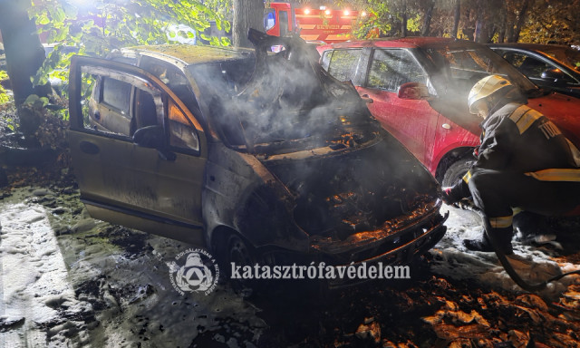 Szem&eacute;lyg&eacute;pj&aacute;rmű &eacute;gett Kecskem&eacute;ten