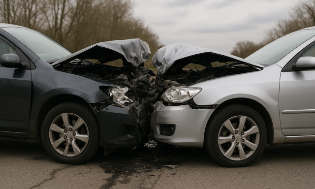 &Ouml;ssze&uuml;tk&ouml;z&ouml;tt k&eacute;t szem&eacute;lyaut&oacute; az 5-&ouml;s fő&uacute;ton