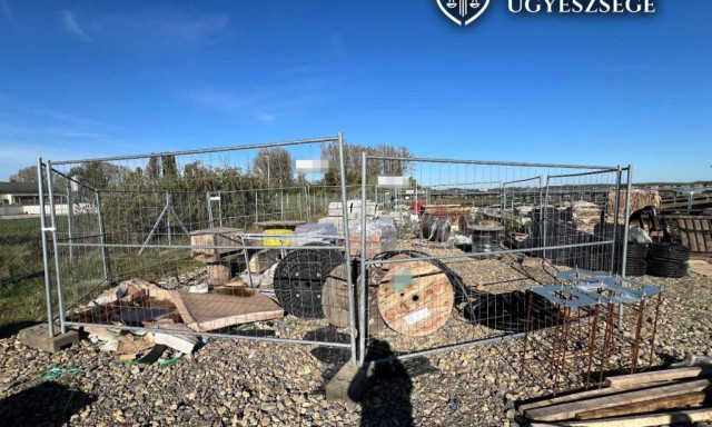 Visszat&eacute;rően fosztogatt&aacute;k az &eacute;p&uuml;lő tiszak&eacute;cskei napelemparkot, t&ouml;bb mint 5 milli&oacute; forint &eacute;rt&eacute;kű k&aacute;belt loptak el